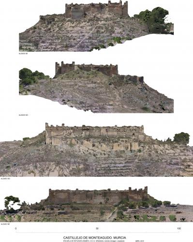 El Castillejo de Monteagudo (Murcia) - Alzados actuales