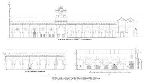 Mezquita aljama almohade de Sevilla - Alzados exteriores actuales