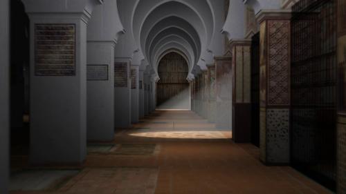 Mezquita aljama almohade de Sevilla - Vista interior de la aljama almohade convertida en catedral cristiana