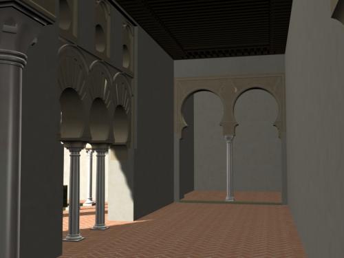 Alcázar islámico (Sevilla) - Interior de la sala norte del Cuarto del Yeso almohade