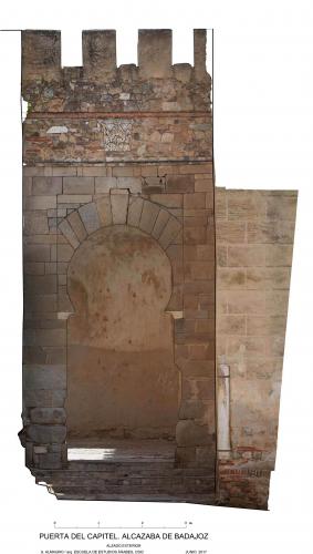 Alcazaba de Badajoz - Alzado exterior 
