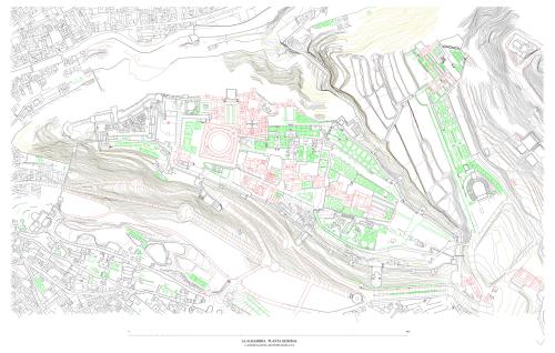Alhambra de Granada - Planta general