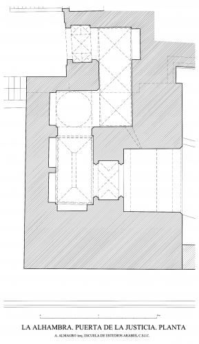 Alhambra de Granada - Planta Puerta de la Justicia