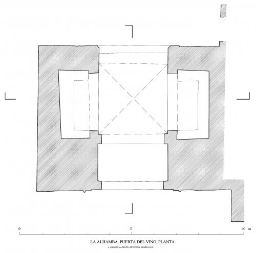 Alhambra de Granada - Planta Puerta del Vino