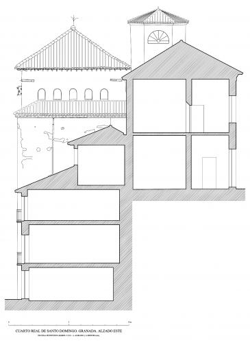 Cuarto Real de Santo Domingo (Granada) - Alzado Este Qubba