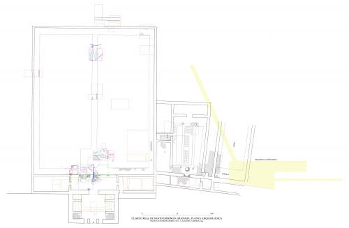 Cuarto Real de Santo Domingo (Granada) - Planta arqueológica