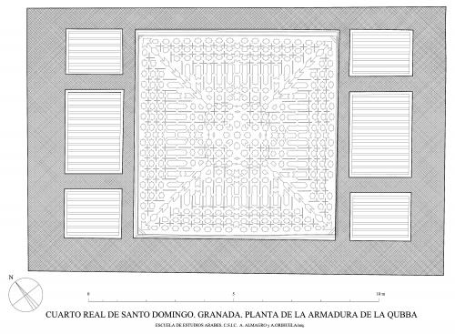 Cuarto Real de Santo Domingo (Granada) - Planta techo Qubba
