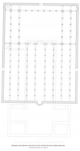 Mezquita mayor del Albaicín (Granada) - Planta hipótesis