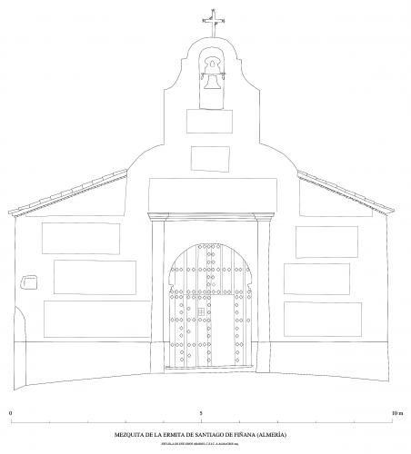 Mezquita-Ermita de Santiago (Fiñana, Almería) - Alzado