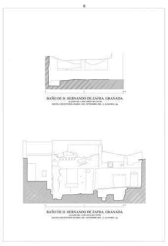 Baño de Hernando de Zafra (Granada) - Alzado E patio