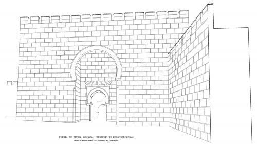 Puerta de Elvira (Granada) - Perspectiva frente O