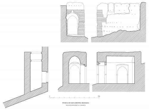 Muralla de la Alberzana (Granada) - Puerta de San Lorenzo