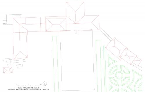 Palacios del Partal. Alhambra (Granada) - Planta cubiertas Partal Bajo