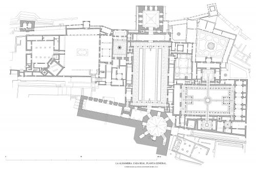 Casa Real de la Alhambra (Granada) - Planta de la Casa Real