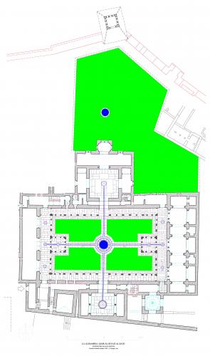 Casa Real de la Alhambra (Granada) - Planta Qasr al-Riyadt al-Sa'id