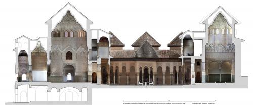 Casa Real de la Alhambra (Granada) - Sección Palacio de los Leones con ortos