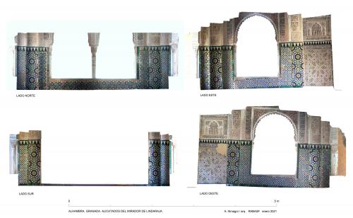 Casa Real de la Alhambra (Granada) - Alicatados mirador Lindaraja