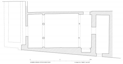Casa Real de la Alhambra (Granada) - Planta patio del Harén