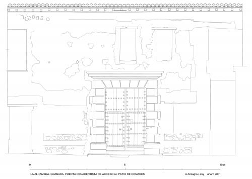Casa Real de la Alhambra (Granada) - Puerta acceso al patio de Comares