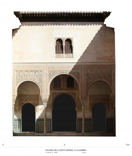 Casa Real de la Alhambra (Granada) - Fachada Cuarto Dorado