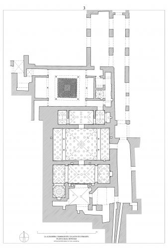 Hammam del palacio de Comares (Granada) - Planta intradós de bóvedas