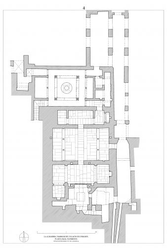 Hammam del palacio de Comares (Granada) - Planta solería