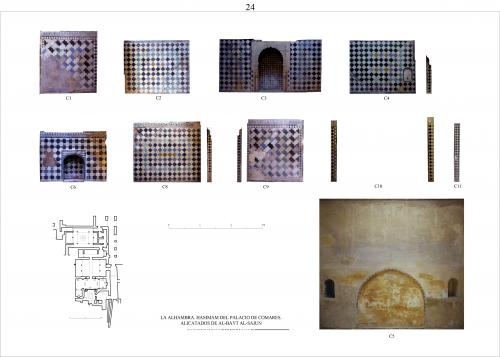 Hammam del palacio de Comares (Granada) - Alicatados sala caliente