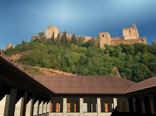 Maristán de Granada - La Alhambra desde la galería alta 