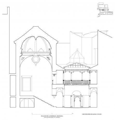 Madraza de Granada - Sección transversal