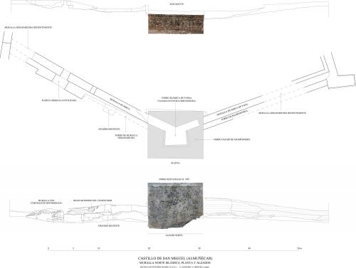 Castillo de San Miguel (Almuñecar, Granada) - Muralla N islámica