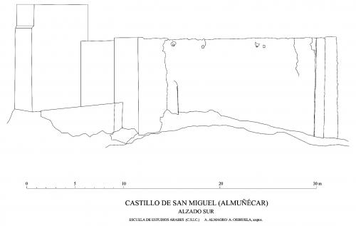 Castillo de San Miguel (Almuñecar, Granada) - Muralla S