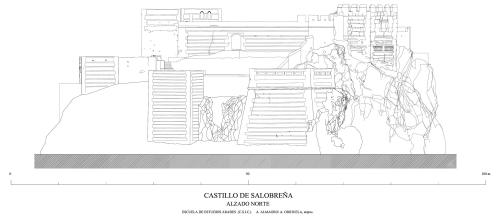 Castillo de Salobreña (Granada) - Alzado N