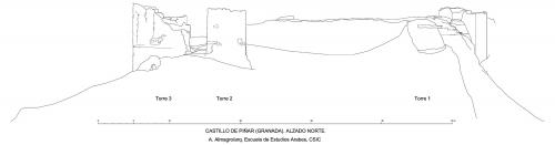 Castillo de Piñar (Granada) - Alzado N