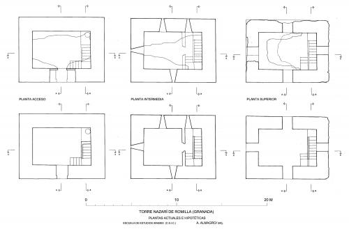 Torre nazarí de Romilla (Granada) - Plantas