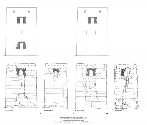 Torre nazarí de Romilla (Granada) - Alzados
