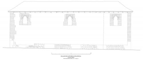 Palacio-Convento de Santa Clara (Astudillo, Palencia) - Alzado norte