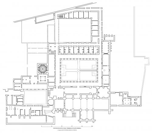 Palacio-Convento de Santa Clara (Tordesillas, Valladolid) - Planta monasterio de Santa Clara