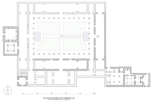 Palacio-Convento de Santa Clara (Tordesillas, Valladolid) - Planta palacio hipótesis 