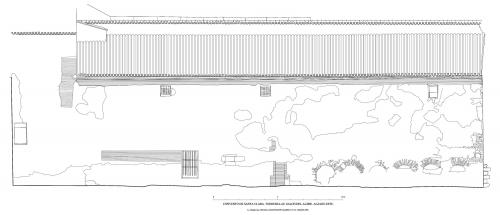 Palacio-Convento de Santa Clara (Tordesillas, Valladolid) - Alzado E salón del Aljibe