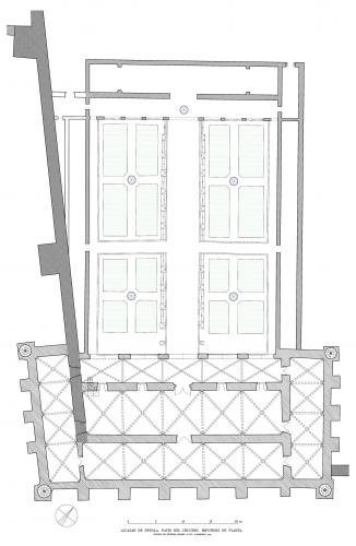 Alcázar cristiano (Sevilla) - Planta patio del Cucero