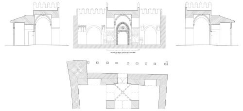 Alcázar cristiano (Sevilla) - Puerta de la Montería. Hipótesis