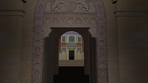 Alcázar cristiano (Sevilla) - Puerta de la Montería y fachada del Cuarto Real