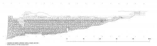 Ciudadela de Amman (Jordania) - Muralla Oeste. Sector 1