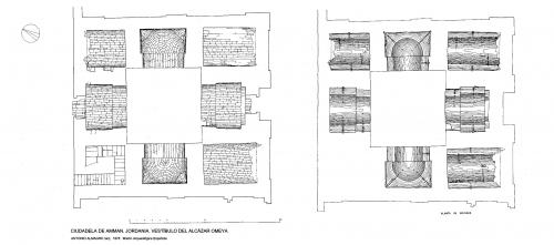 Ciudadela de Amman (Jordania) - Plantas bóvedas vestíbulo