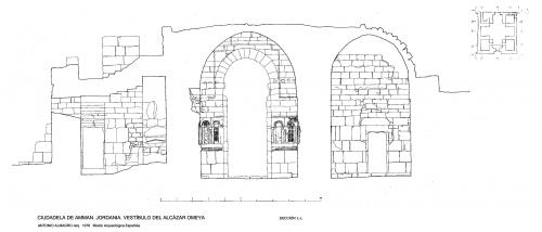 Ciudadela de Amman (Jordania) - Sección vestíbulo M-M