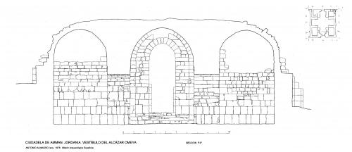 Ciudadela de Amman (Jordania) - Sección vestíbulo P-P