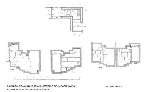 Ciudadela de Amman (Jordania) - Secciones vestíbulo Q, R, S, T