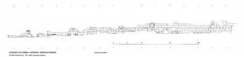 Ciudadela de Amman (Jordania) - Alzado Este témenos