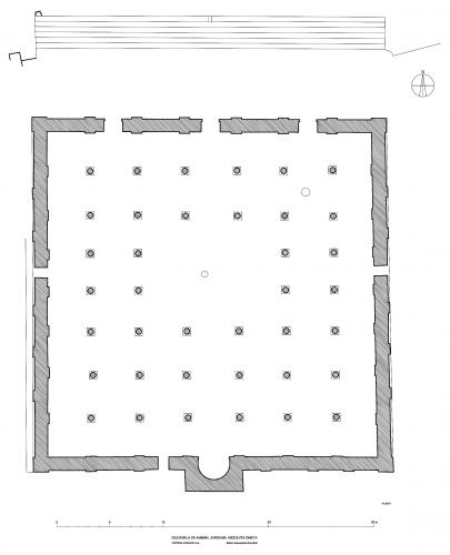 Ciudadela de Amman (Jordania) - Planta mezquita