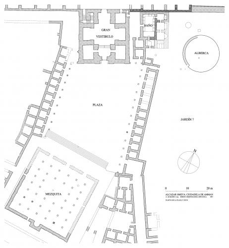 Ciudadela de Amman (Jordania) - Planta plaza-zoco